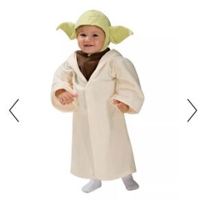 Star Wars Baby Yoda Halloween Costume in Cream, Brown & Light Green
